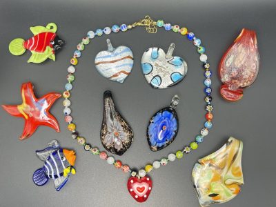 Aurora Artisan Jewelllery, Hand-Crafted Glass Lampwork Collection, Handmade Glass Necklaces & Pendants